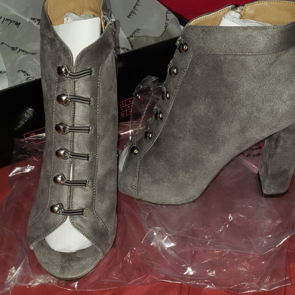 Grey booties